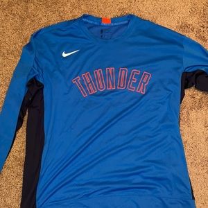 Okc thunder Nike warm up long sleeve tshirt